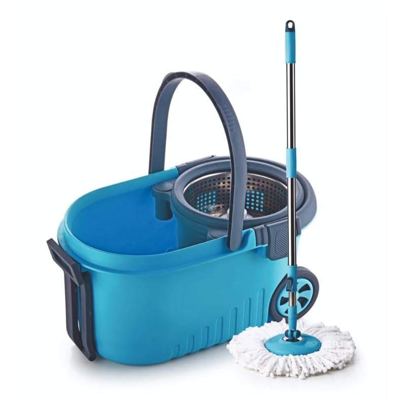 ESTABLISHED HOME Stainless Steel Spin Mop, Easy in-Built Big Wheels & Big Bucket Mop Set (B0CWTPQFVP) Amazon Price History, Amazon Price Tracker