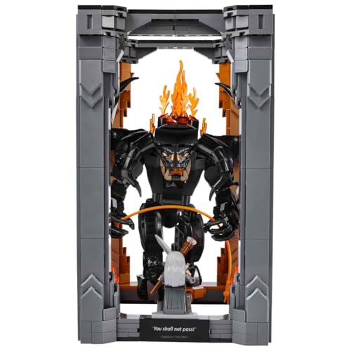 Image of LEGO Icons The Lord of The Rings: Balrog Book Nook Bookshelf Decor Kit 10367 Building Blocks for 18+ Gift