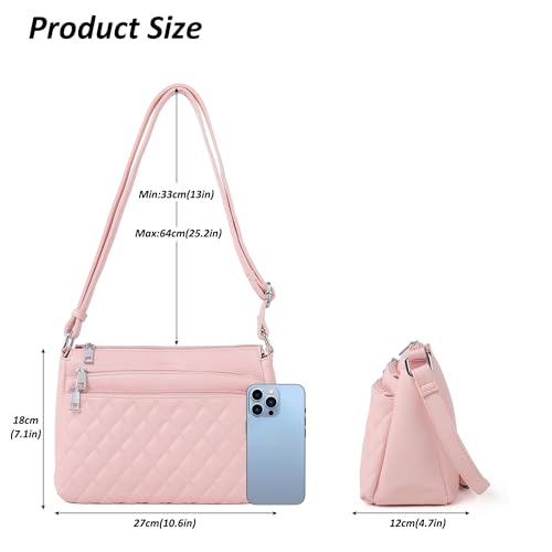 Image of TANTOMI Medium Crossbody Bags for Women Handbag PU Leather Purses for Women