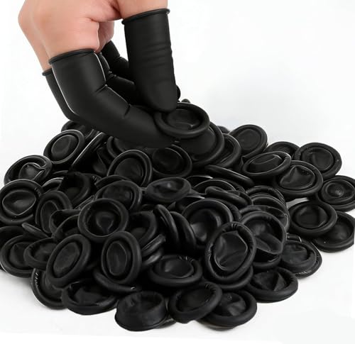 100 Pcs Disposable Finger Cots Finger Protectors Finger Gloves for Manicure Beauty Massage Industrial Use