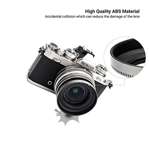 Capuchón para lente de cámara (plata) para NIKKOR Z DX 16-50mm f/3.5-6.3 VR, reemplazo del capuchón HN-40 de Nikon, compatible con tapa y filtro de 46 mm miniatura 5