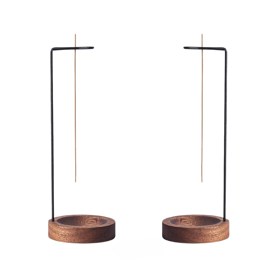 Arts Of Bazar Wooden Incense Holders Upside Down Incense Holder for Sticks Ash Catcher Catching Room Censer Holder Tea Room Home Decoration for Yoga Meditation (NORMAL1, 1, Count) (2, AKASHIA)