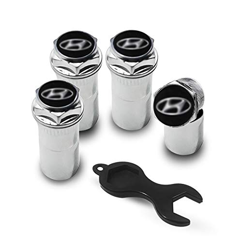 Tampa Bico Pneu Válvula Antifurto Cromado HB20 Preto