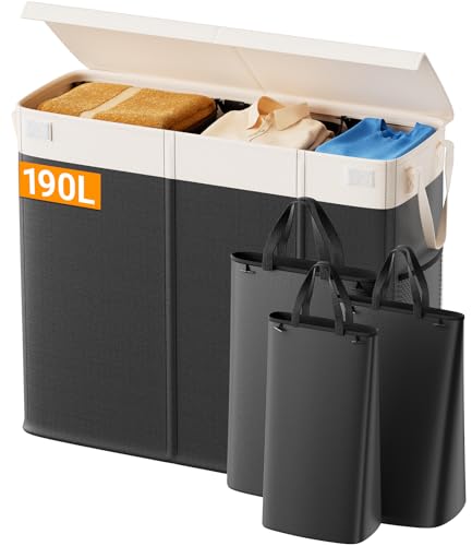 Trieur à linge pliable 190L pour stopper le désordre au sol