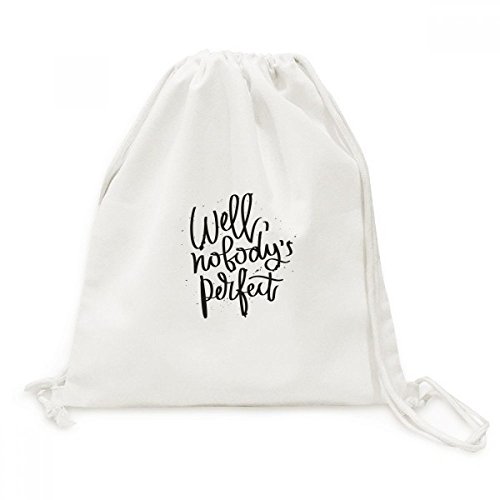 Toile Drawstring Backpack Eh Bien Y'a Personne de Parfait