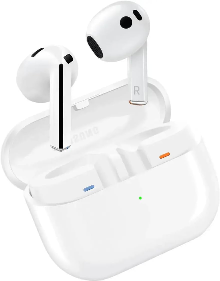 SAMSUNG Galaxy Buds3 (2024) Water Resistant, AI Real-Time Language Interpreter, True Wireless Bluetooth 5.4 Earbuds, Hi-Fi Sound, Noise Cancelling, Touch Control (White) (Renewed) (Renewed)