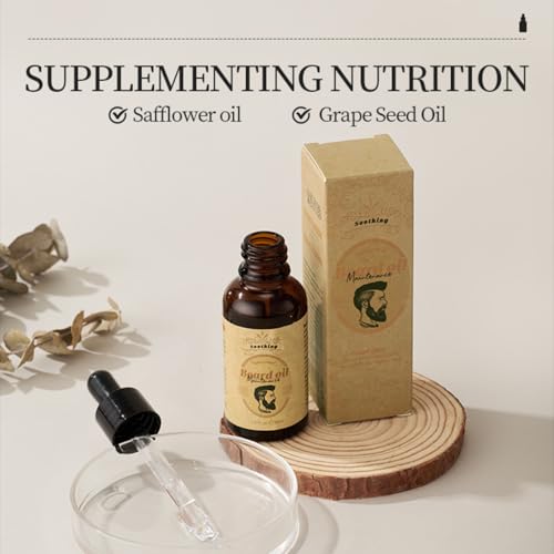 Beard Growth Oil for Men, 30ML Beard Oil to Promote Beard Growth, Softens and Strengthens with Natural Oils – Ideal for Beard Care and Gifts for Men - Image 5