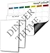 for Magnetic Dry Erase Calendar for Fridge: Pack of 3-14.6” X 11.6” Magnetic Monthly