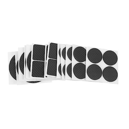 Gadpiparty 1 Juego Mantel Protector Piso Sintió Bajo Madera Dura Pies De Mesa Engrosados Cubiertas De Pies De Muebles Alfombrilla De Pie De Mesa Engrosada Sillas Cubiertas Eva Negro 45 Piezas