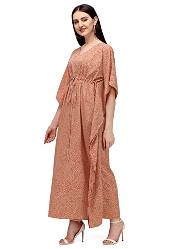 Image of SEREIN Women's Crepe Kaftan Maxi Casual Dress