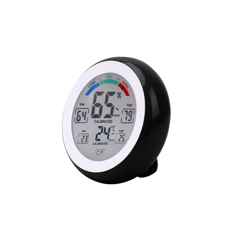 Circular Touch Temperature Humidity Meter Home Digital Indoor Comfort