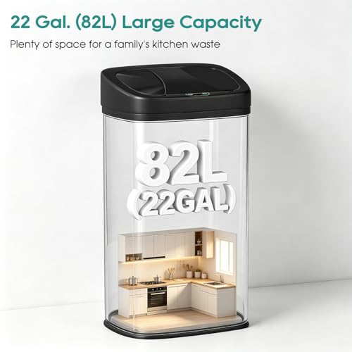 Caneca de Basura de Cocina Dopinmin 22 Galones con Sensor miniatura 5