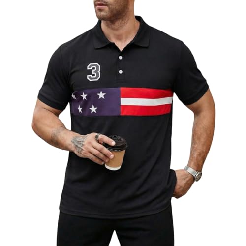 Image of Men's Polyster Stretchable Polo T-Shirts Half Sleeves Regular Fit T-Shirt for Everyday Wear
