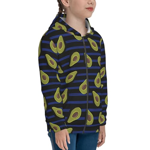 Avocado Kid Hoodies Boys Zip Up Sweatshirts Girls Pullover with Pocket4