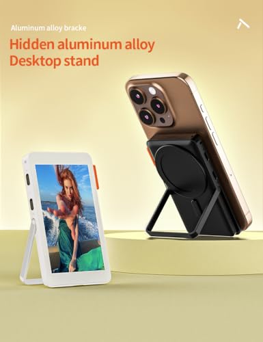 Image of Yantralay Magnetic Vlog Selfie Monitor with Stand - 1080P HD Wireless Phone Display for iPhone & Android, Perfect for Live Streaming & Vlogging