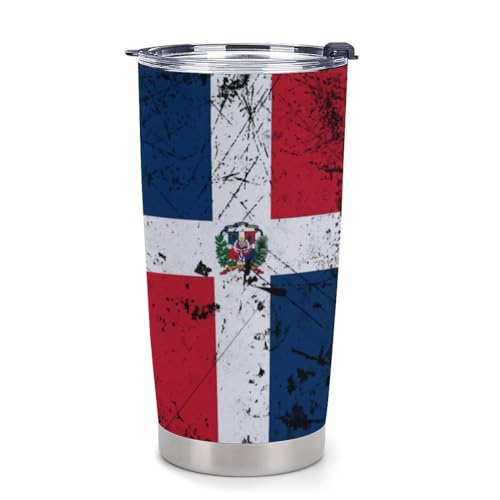 Portavasos para carro 4 piezas estilo Bandera Dominicana miniatura 1