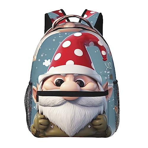 Sac à dos de voyage avec motif nain mignon noir pour ne plus jamais perdre son bagage