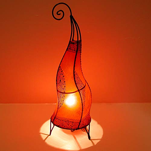 Casa Moro | Lampe henné marocaine Artisanat de Marrakech Hissan rouge 60 cm | L1781