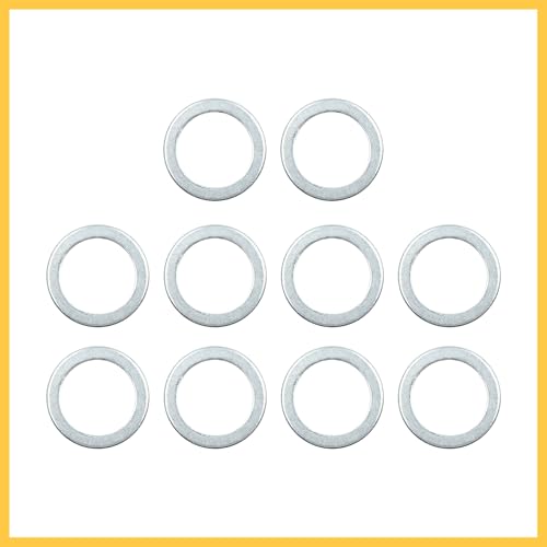 Image of 10pcs Universal Engine Oil Crush Washers Drain Plug Gaskets 20mm ID. 28mm OD. Aluminum Alloy for Car Auto Replacement Parts