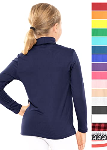 Image of STRETCH IS COMFORT Girl's Oh So Soft Long Sleeve Turtleneck | Youth Size 2-16