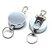 SAMS FISHING 2 pcs x Metal Retractable Reel Fly Fishing Zinger Retractor Stainless Cable Zinger with Belt Clip (A098)
