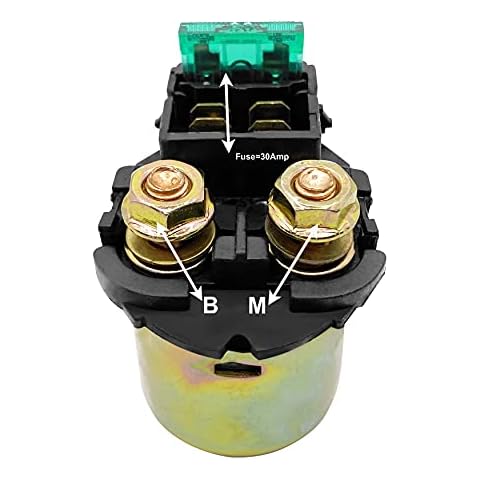 Aitook Starter Solenoid Relay Compatible with Kawasaki Ninja 250 EX250 1987-2010 | Ninja 500 EX500 1987-2009 | Ninja 600 ZX600 1988-1997 | Vulcan 500 EN500 1990-1996 | Part Number 27010-1281 Cover