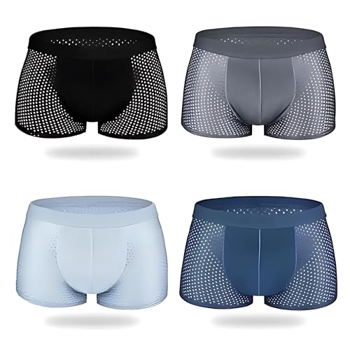 Image of Panavi Creation Men Breathable Pouch Underwear Packs Mesh Boxer Briefs | Air Ventilation Boxer Brief | Pack of 1