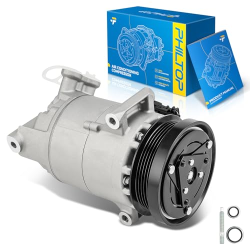 Image of PHILTOP 1522386 Air Conditioner AC Compressor with Clutch for Buick Envision 2016-2020, Chevy Equinox 2018-2020 2.0T, GMC Terrain 2018-2020 2.0T
