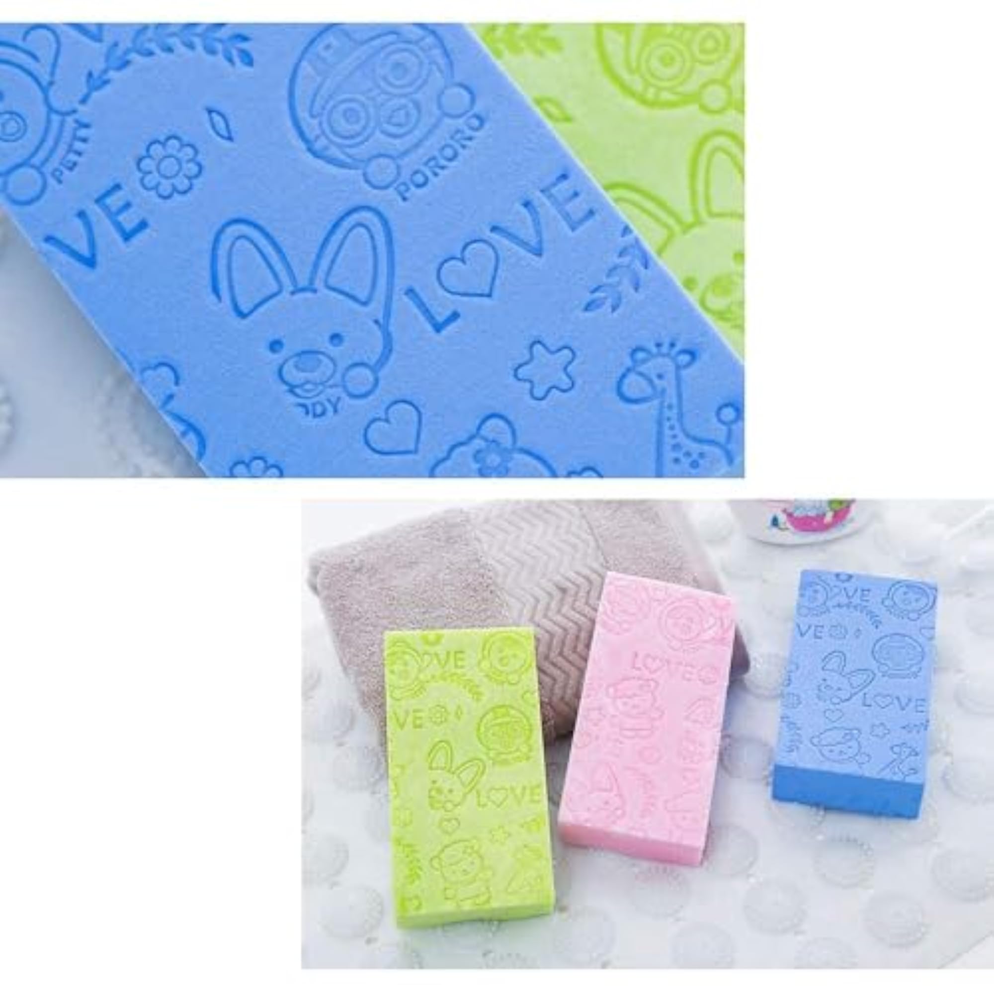 Ultra Soft Bath Scrubber Sponge, Gentle Exfoliating