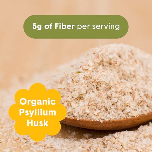 Image of Bellway Super Fiber Powder + Fruit, Sugar Free Organic Psyllium Husk Powder Fiber Supplement for Regularity, Bloating Relief & Digestive Health, Plant-Based, Pineapple Passion Fruit (50 Servings)