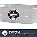 Behrens 0-OV Hot Dipped Galvanized Steel Oval PlanterTub, 5-1/2-Gallon, Silver