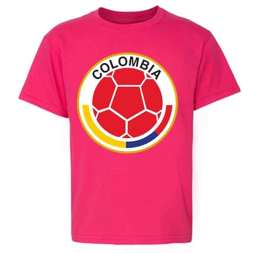 Colombia Futbol Soccer National Team Toddler T-Shirt for Kids Pink 5