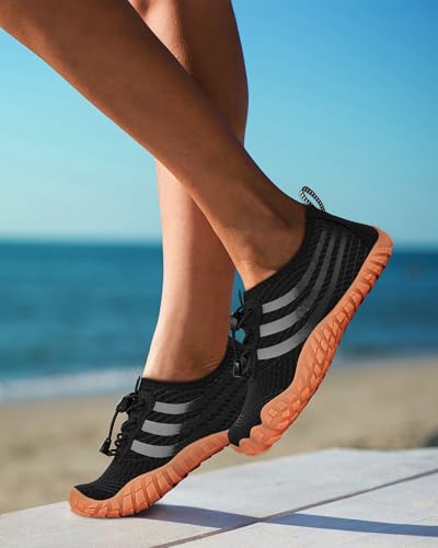 Image of Water Shoes for Women Men Quick-Dry Barefoot Shoes Breathable Aqua Socks for Swim Beach River Pool Lake Hiking Surfing Kayaking