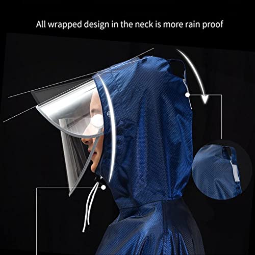 Poncho impermeable para ciclismo unisex con capucha miniatura 5