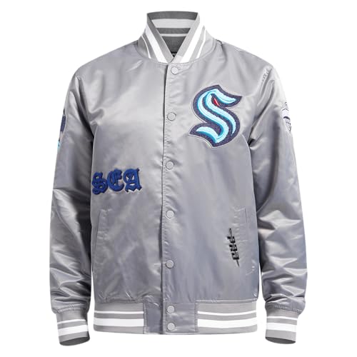 Image of Pro Standard Mens NHL Old English Satin Jacket