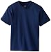 Soffe Big Boys' Mid Weight Tee, Navy, Medium