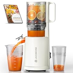 AOBOSI Estrattore frutta e verdura, 135MM XXL Grande Canale di Alimentazione per Frutta e Verdura Intere - Capacità 1,5L, 200 W Slow juicer, Triplo Filtro