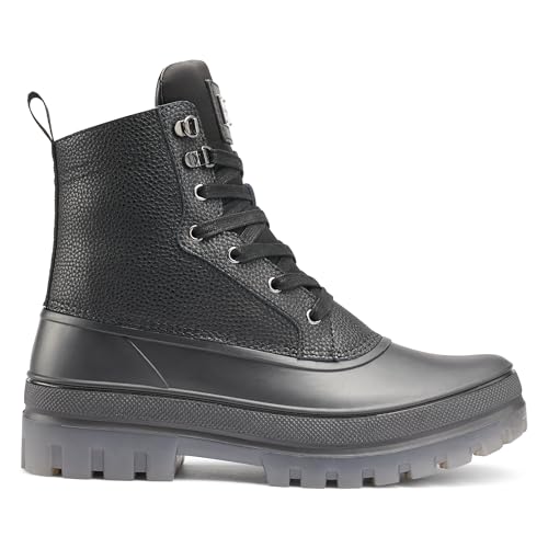 KARL LAGERFELD Men's Mid Height Performance Polar Fleece Lining & Translucent Sole Boot Combat4
