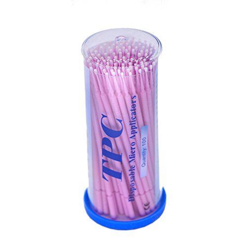 bomaoer 100 piezas Dental desechable producto dental Micro aplicador cepillo Flexible (color morado