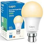 Tapo L510B WiFi Smart Bulb, B22 Smart Light Bulb, 8.3W (60W), Dimmable, Energy Saving, Schedule & Timer, Away Mode, Energy Saving, Preset for Convenience, Voice Control with Alexa & Google