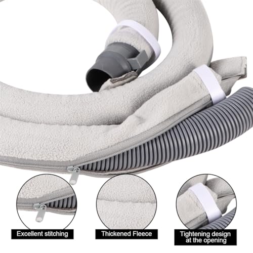 Schlauchabdeckung für CPAP 6ft Universelle Maskenschlauchschutz CPAP Schlauchhülle mit Reißverschluss verhindert Kondensation kompatibel mit Allen Schläuchen