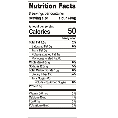 Keto Hamburger Buns by Culture Baking Made in USA,8 Count (Pack of 2)