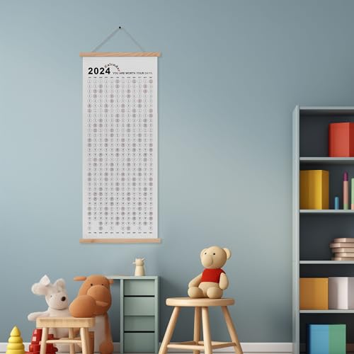 Hubbgdesign 2024 Wall Calendar, 2024 Rainbow Wall Planner thumb #3