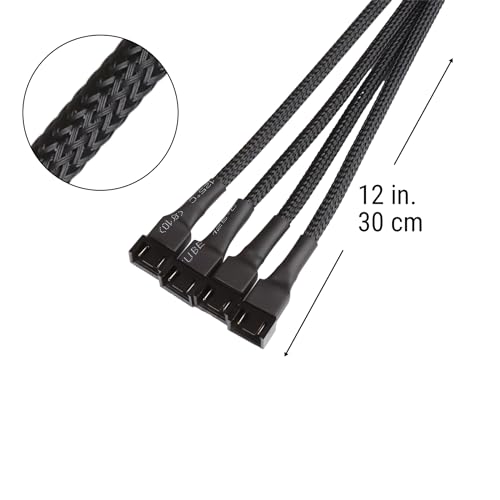 Ant Esports Darkflow 120mm 3 IN 1 Case Fan Kit - Black, High Static Pressure, PWM Control, 1800 RPM, 73.6 CFM Airflow 11 41wA7mJnKdL
