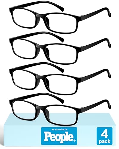 Gaoye Reading Glasses Men - Blue Light Blocking Lenses, TR90 Frames, UV400 - Eyeglasses with Clear Vision