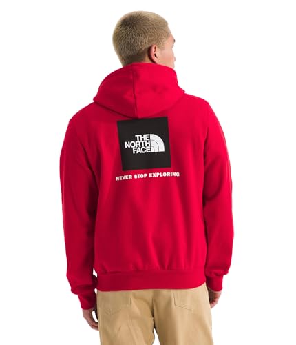 Image of THE NORTH FACE Men's Evolution Box NSE Hoodie | Sweatshirt With 2 Piece Hood, Adjustable Drawcord, Kangaroo Hand Pocket