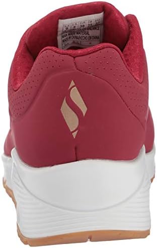 Skechers Womens Uno-Stand on Air Sneaker, Dark Red , 8.5 | Image 2