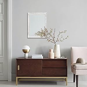 Wall Mirror with Rustic Wood Frame Rectangle Mirrors for Wall Decorative Hanging Mirror for Bathroom Bedroom Farmhouse Living Room Small Wall Mirror with Rustic Wood Frame Rectangle Mirrors for Wall Decorative Hanging Mirror for Bathroom Bedroom Farmhouse Living Room Small