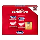 Durex Pack Preservativos Sensitivo Suave + Sensitivo Contacto Total + Real Feel Sin Latex, Pack Ahorro 39 condones