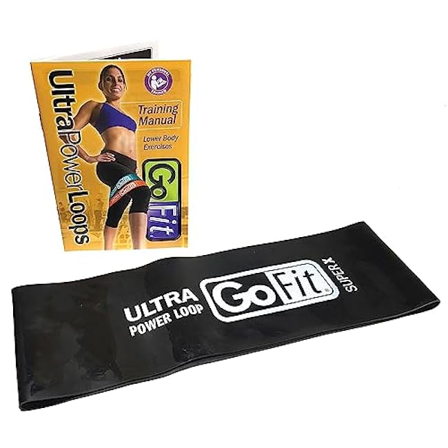GoFit Ultra Black Power Loop, Single, 25 lbs. Super X (GF-SUPL-SX)